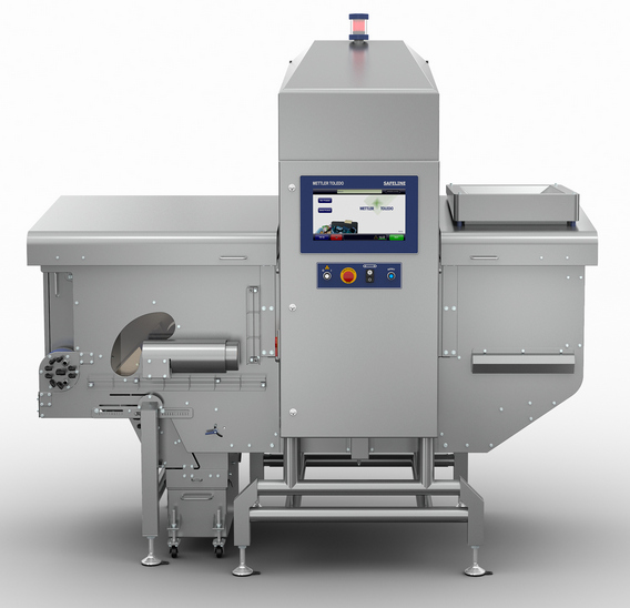 X35 front: Mettler-Toledo X-ray’s X35 Bulk Variant has optimised detection sensitivity, whichallows manufacturers to remove contaminated products precisely at high throughput rates up to 14,000kg/hour.